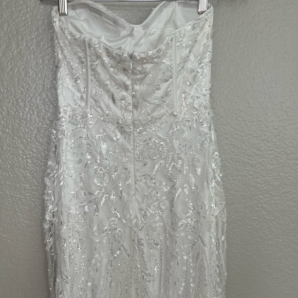 Profound Romance White Sequin Embroidered Bustier Maxi Dress - Picture 6 of 12